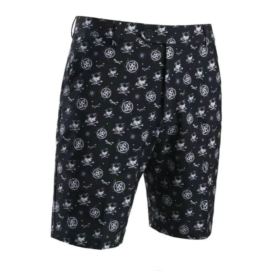 

Men's Shorts Golf Sportswear Cottono Quick-drying Sports Shorts Skull Print Pattern Breathable Micro Stretch Fabric