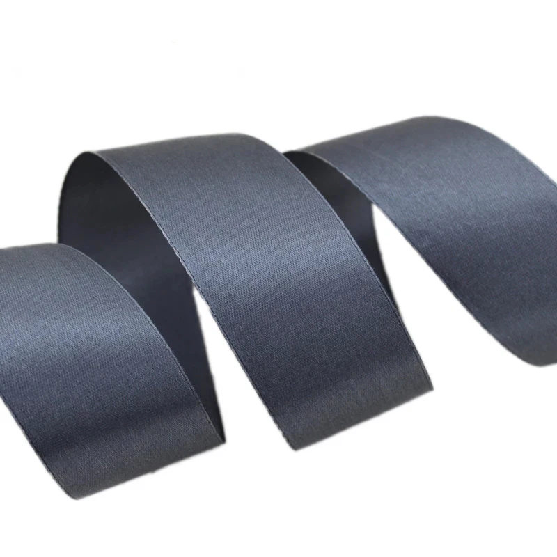 (25 ярдов/рулон) темно-серая атласная лента оптовая продажа рождественские ленты