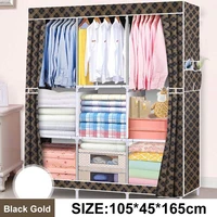 105x45x165cm wardrobes clothes closet cabinet non woven wardrobe dustproof folding clothing storage cupboard bedroom furniture
