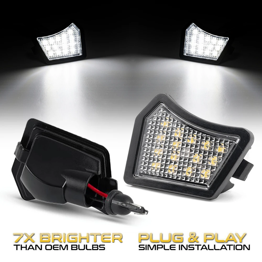 

2Pcs LED Under Puddle Light For Volvo XC90 S60 V40 V70 V60 S40 V50 S80 C30 Jaguar XJ XF XK XKR XE X350 X351 X358 X250 X260 X760