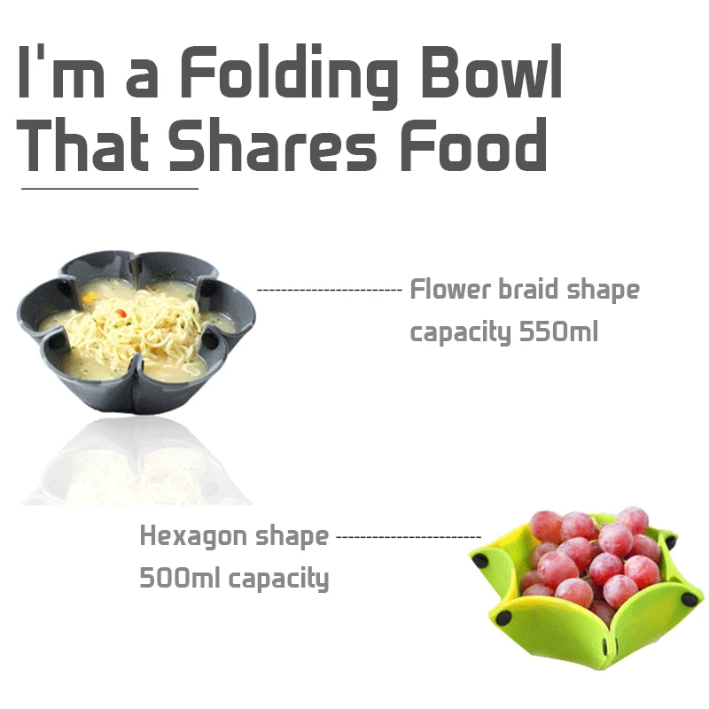 

Outdoor Travel Silicone Thermal Pad Creative Silicone Folding Bowl Insulation Placemat Camping Tableware Hot In Sale