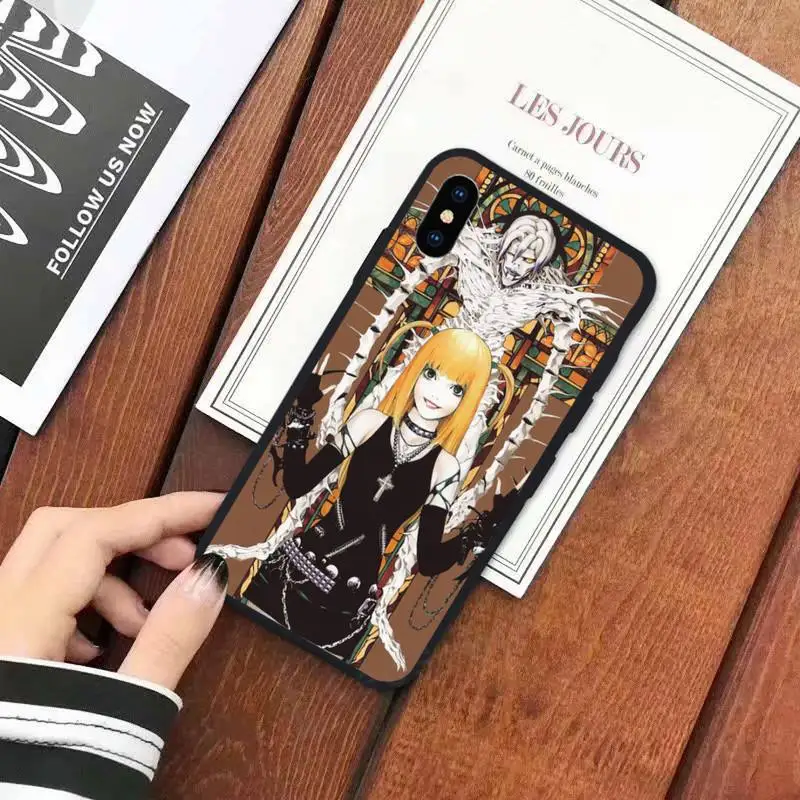 

rem and misa death note Anime Phone Case for iPhone 11 12 mini pro XS MAX 8 7 6 6S Plus X 5S SE 2020 XR