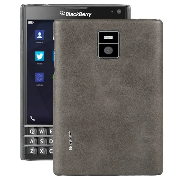 Для BlackBerry Passport Q30 Чехол-обложка винтажная Обложка на заднюю панель из искусственной кожи для BlackBerry Passport Q30 деловой чехол для телефона - Цвет: GRAY