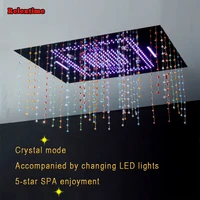 Crystal Pendant Decoration Series Nozzle Light LED Ceiling Shower Head Bluetooth Music Speaker Rain Waterfall Anion Spray Misty