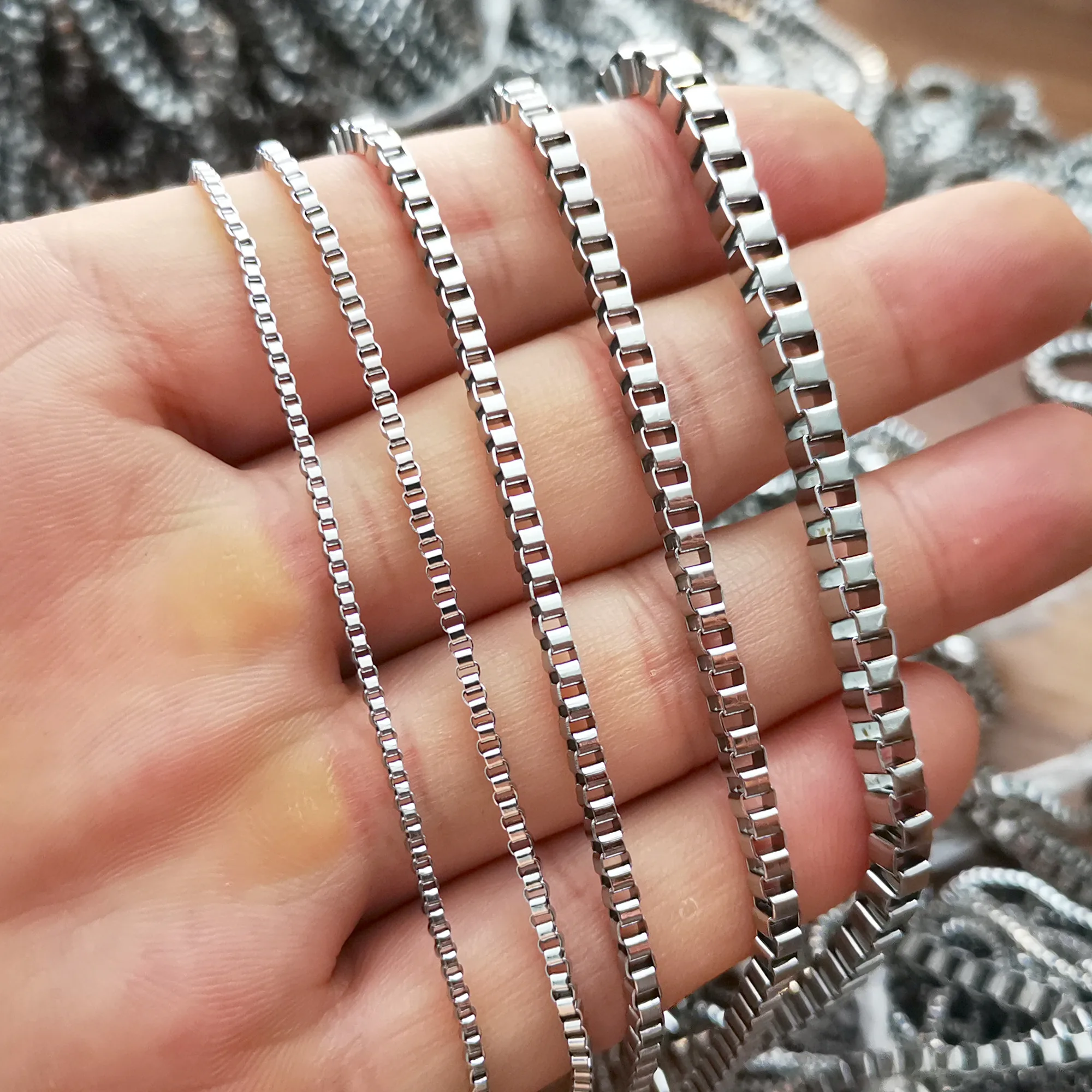 10 метров оптом 1 6 мм/2 4 мм/3 мм/4 мм коробка из нержавеющей стали цепь фурнитура для