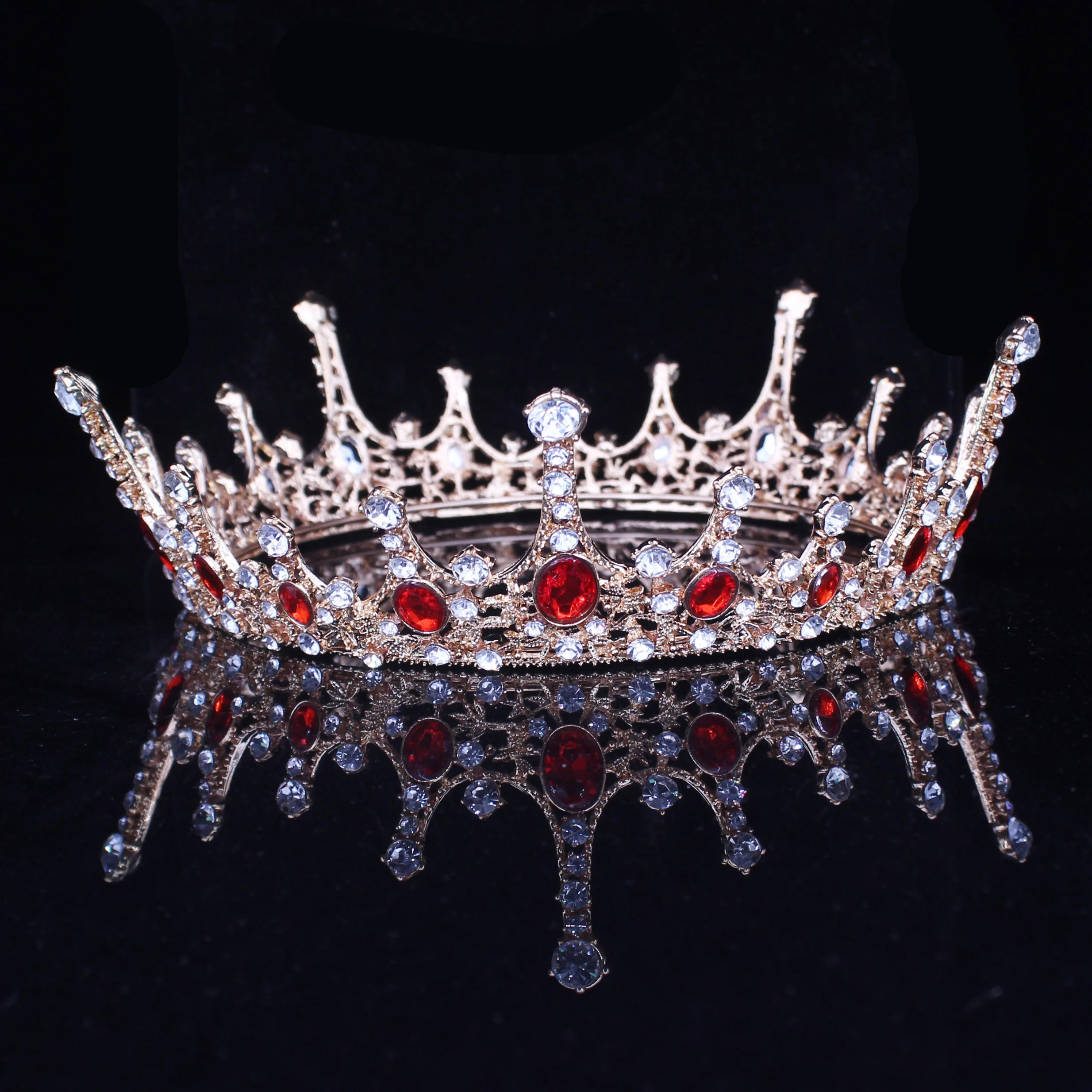 Винтажная свадебная тиара Корона невесты королева король барокко головной убор