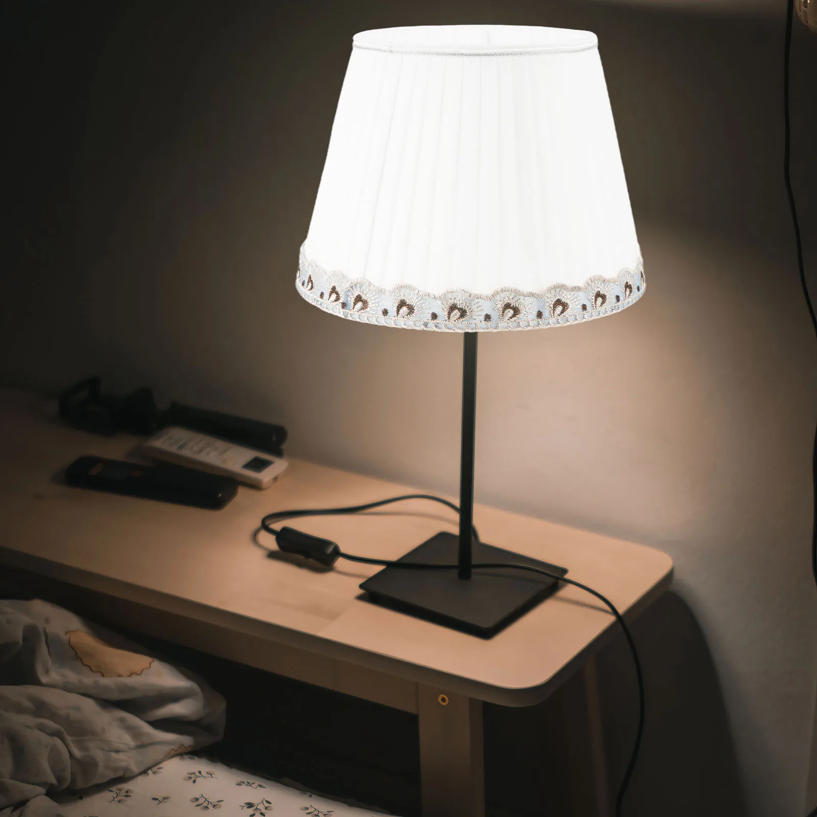 

Декоративный абажур для лампы E27 4 см/1,57 дюйма, простой в установке тканевый Настольный светильник для дома, гостиной, спальни, гостиницы