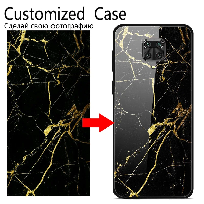 

Custom Personalized Glass Case For Xiaomi Redmi Note 9S 8T 8 mi 9 SE Lite 9T Note 10 Pro A3 7 6 5 Cover Customized Design Photo