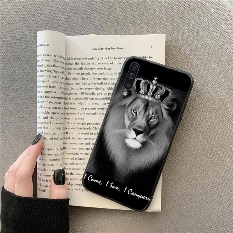 

lion art animal cool Phone Case For Samsung A51 A32 A52 A71 A50 A12 A21S S10 S20 S21 Plus Fe Ultra