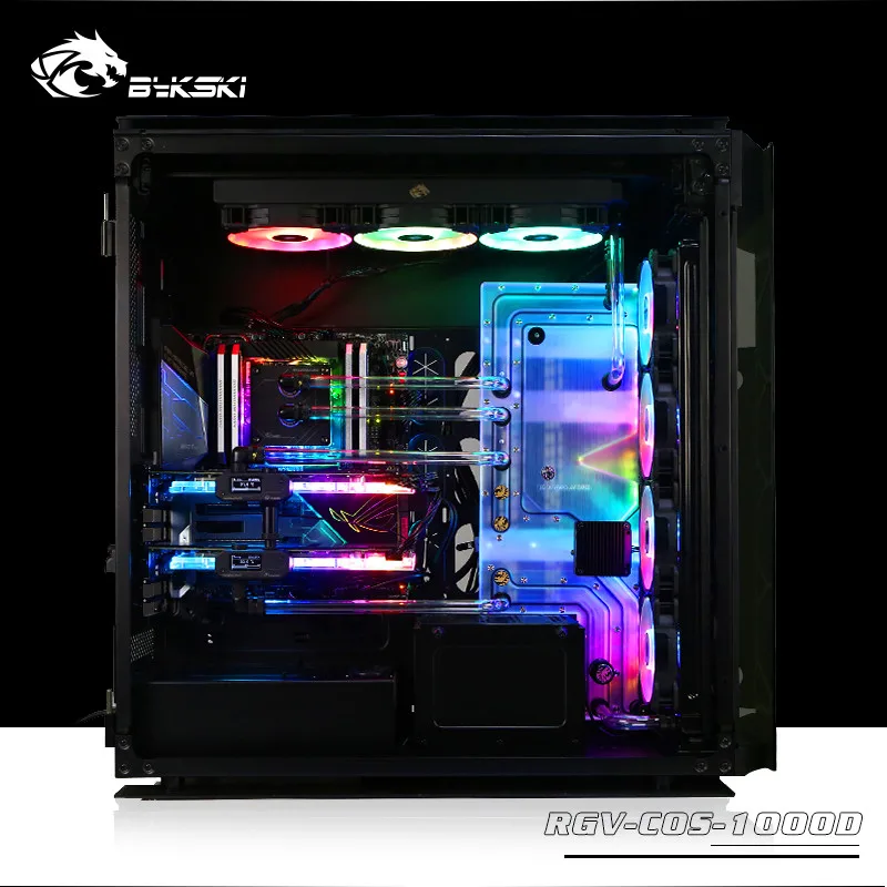 Bykski Distro plate для CORSAIR 1000D динамическое шасси дефлектор водной дорожки с водяным
