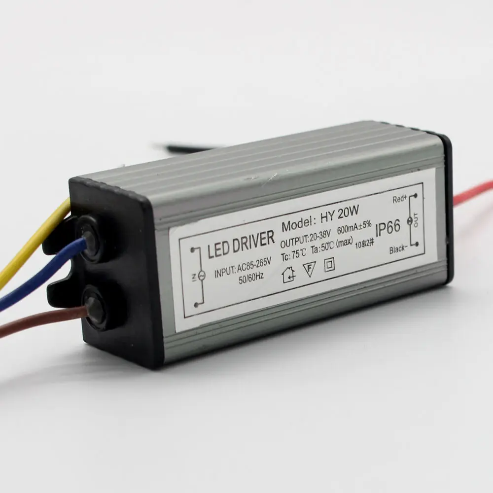 Светодиодный водонепроницаемый трансформатор 10 Вт 20 30 50 100 Вт|Трансформаторы