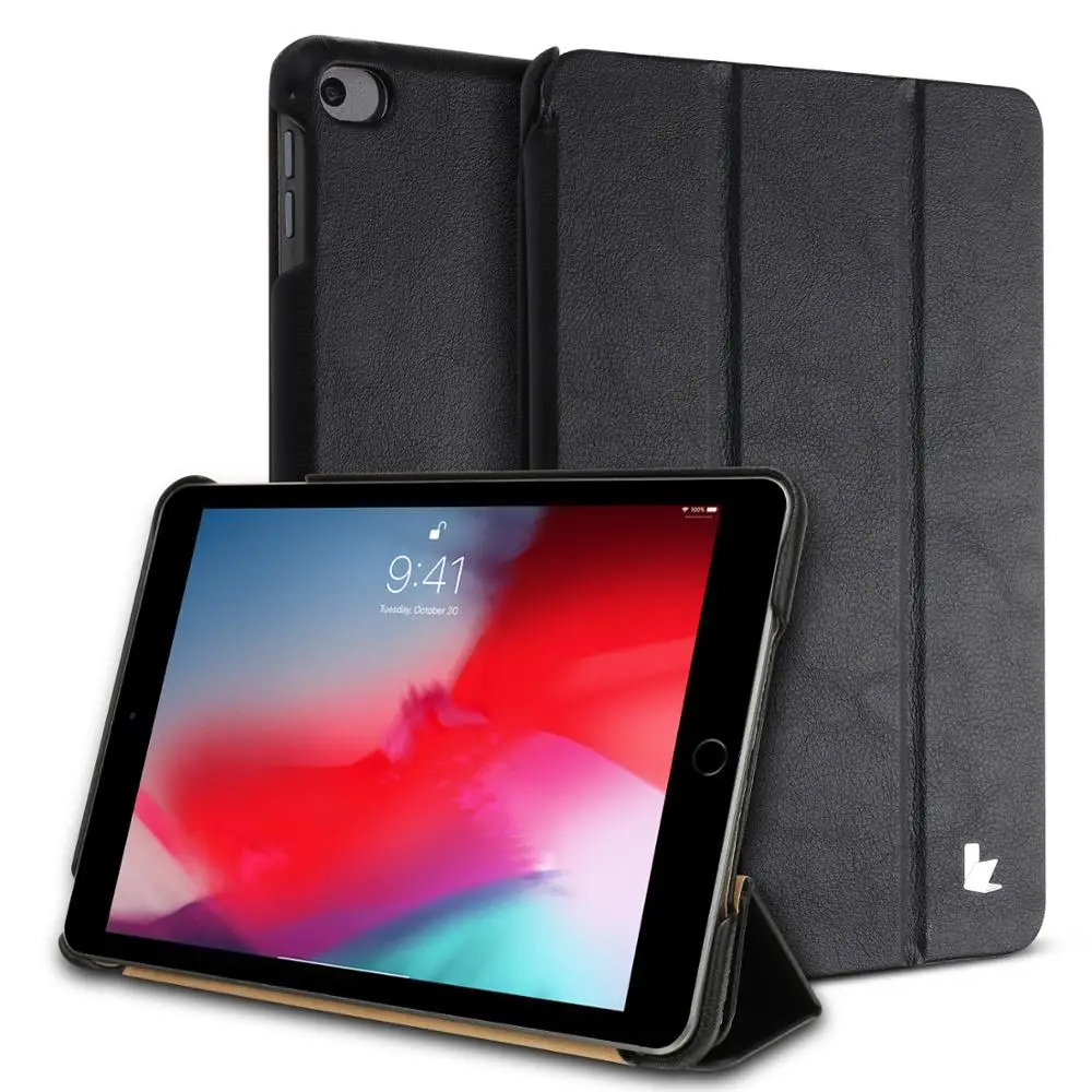 Jisoncase кожаный чехол для нового iPad mini 5 7 9 дюймов 2019 с сильной защитой