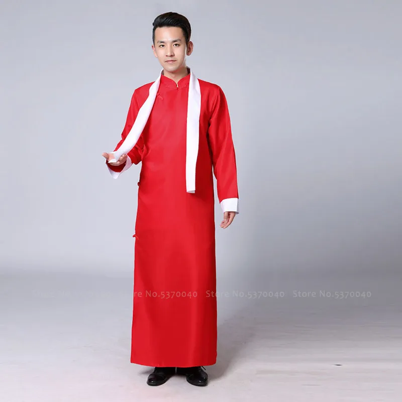 Китайский традиционный новогодний костюм для девочек Hanfu Wu Tang длинный халат