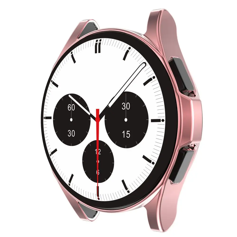 Чехол для Samsung Galaxy Watch 4 Classic 42/46 мм мягкий бампер из ТПУ с покрытием смарт-часов