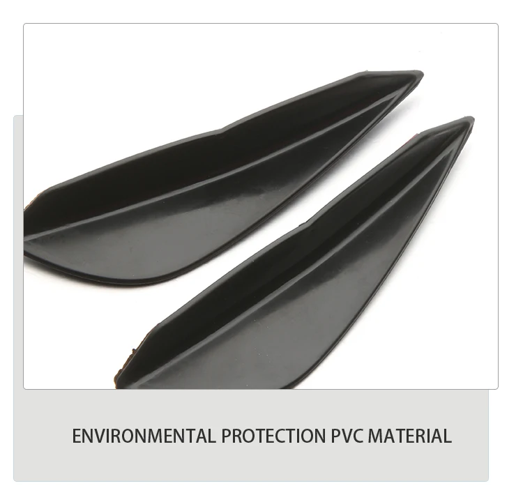 4PCS Car Front Bumper Lip Protector Rubber Rear Diffuser Car Spoiler Universal Carbon Fiber Splitter Protection Stickers Guard