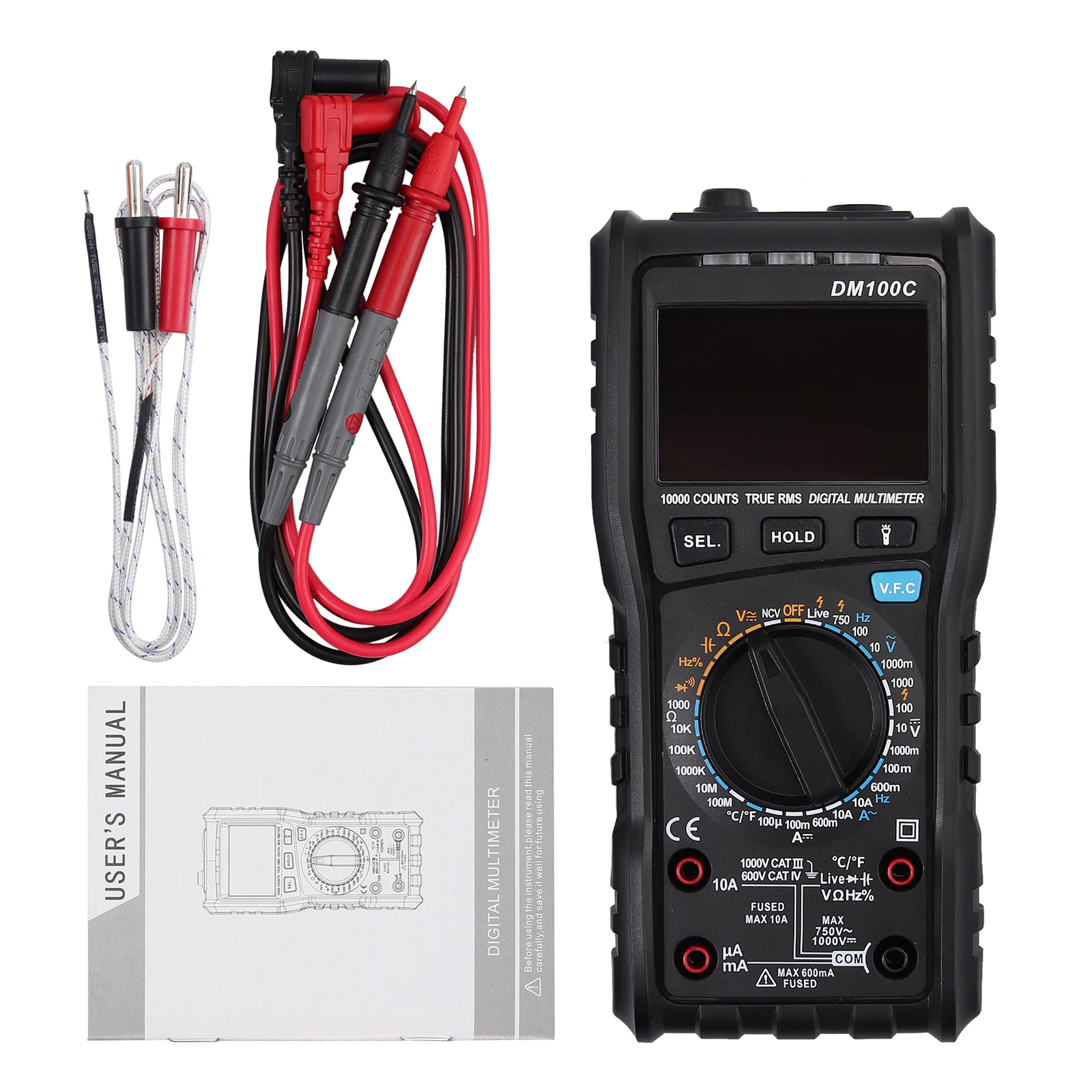 Цифровой мультиметр Neoteck 9999 отсчетов True RMS DMM VFC емкость AC/DC тестер напряжения и