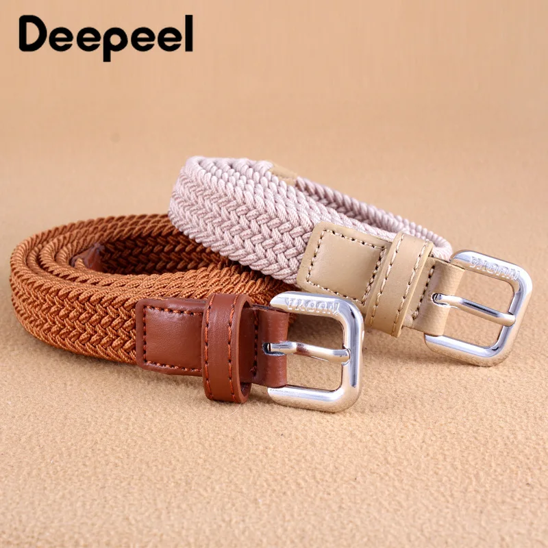 Deepeel 1 шт. 100x7 0/80/см унисекс тканый эластичный пояс детские Студенческие джинсы