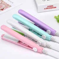 good quality electric 2 in 1 hair straightener curler student portable mini curling iron iron styling tools plug gift low power
