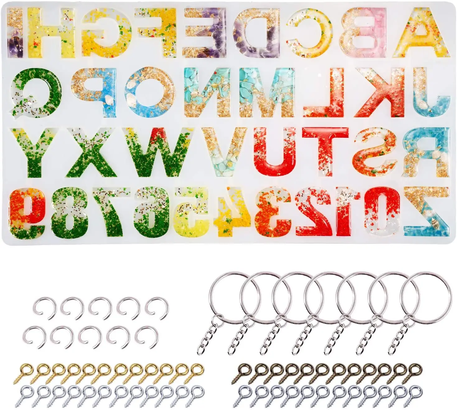 Форма для ключей сделай сам молд из эпоксидного силикона с буквами алфавита