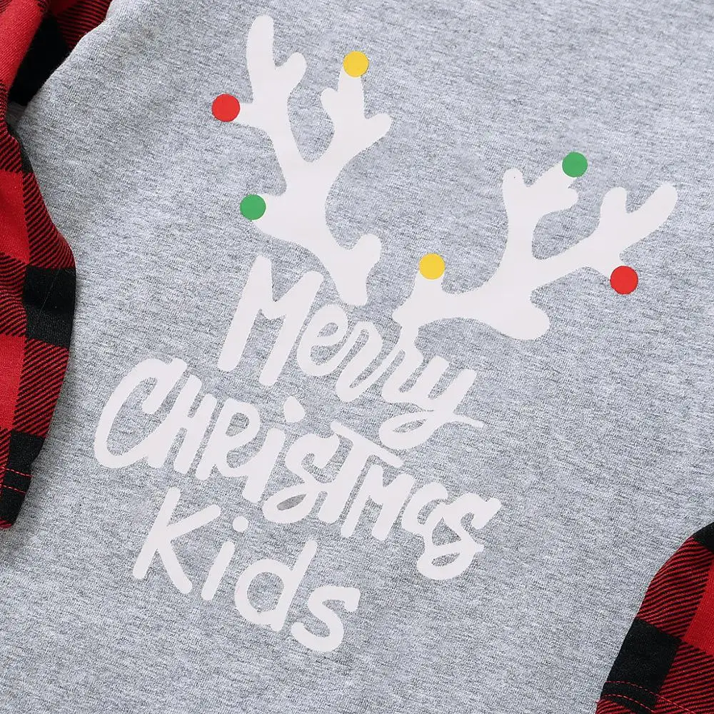 

Family Matching Clothes Christmas Pajamas Family Parents Children Sleepwear Cotton Casual New Year Pajamas For Baby Kid Dad Mom