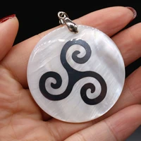 fine irish celtic symbol shell necklace pendants hamasa hand tree of life trisceli charms for jewelry making diy necklace gifts