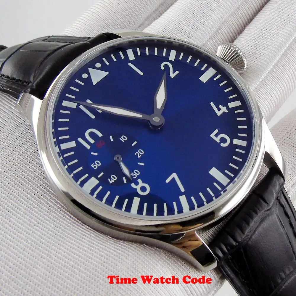 Классические мужские наручные часы с Т-образным ремешком 44 мм Asia 6497 | Наручные