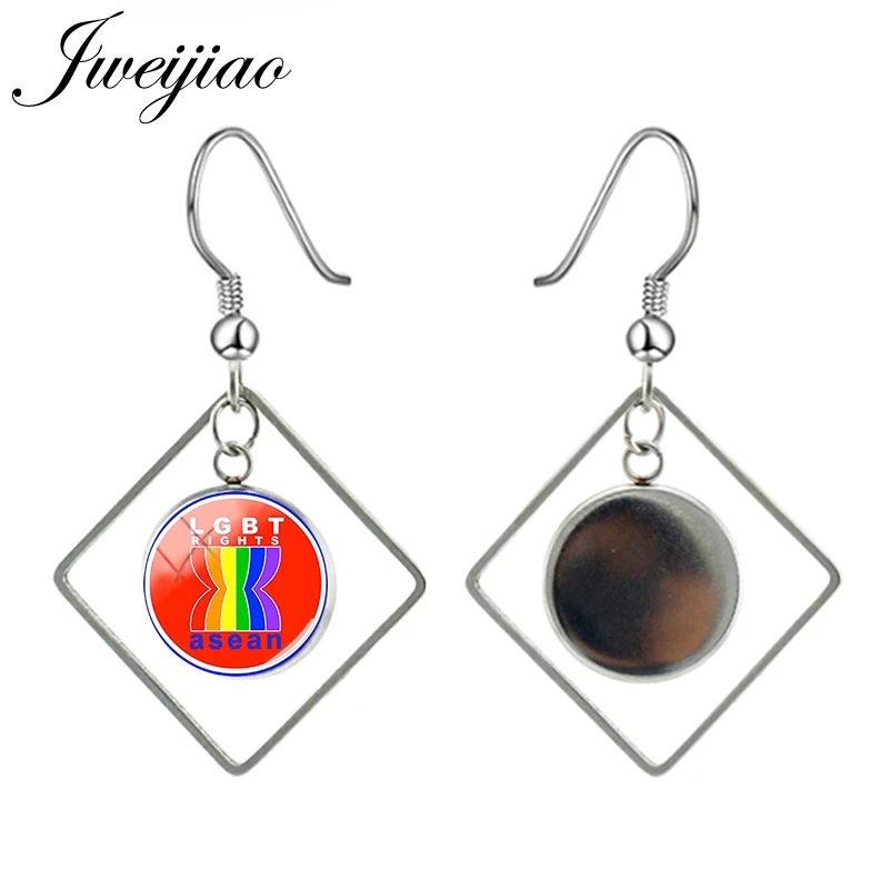 Серьги-подвески JWEIJIAO с геометрическими фигурами Висячие круглые украшения для