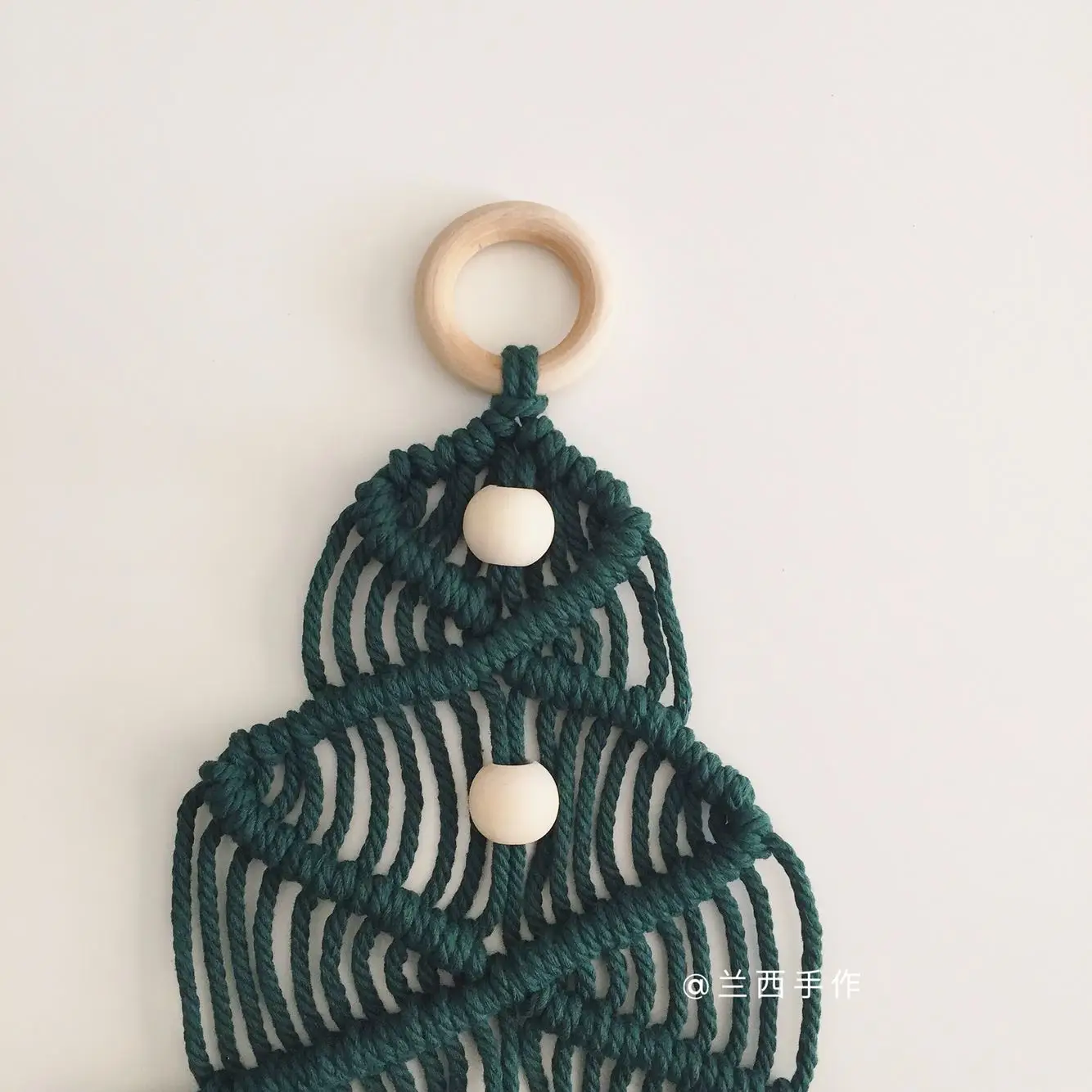 

Macrame Handmade Cotton Wovening Christmas Tree Tapestry Nordic Wall Decoration Bedroom Tapestry Gift Mexican Home Decoration
