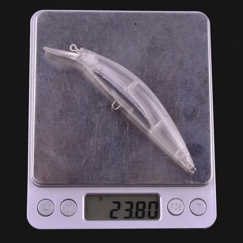 

10cm 24g Long Casting Blank Fishing Lures Hard Bait Dive 1.3 - 2m Quality Professional Minnow DIY Unpainted Fishing Lure