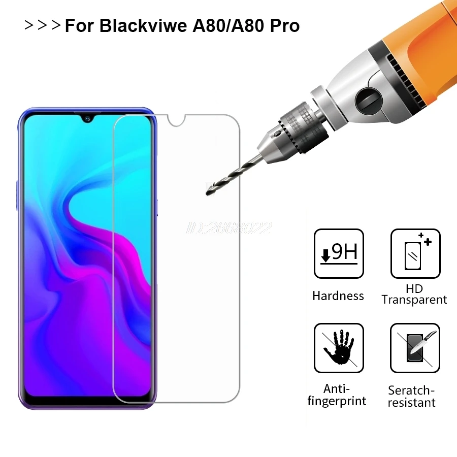 

3-1PC Tempered Glass For Blackview BV6900 BV5900 Screen Protector Protective Phone Film for Blackview A80 Pro Case Cover Vetro ^