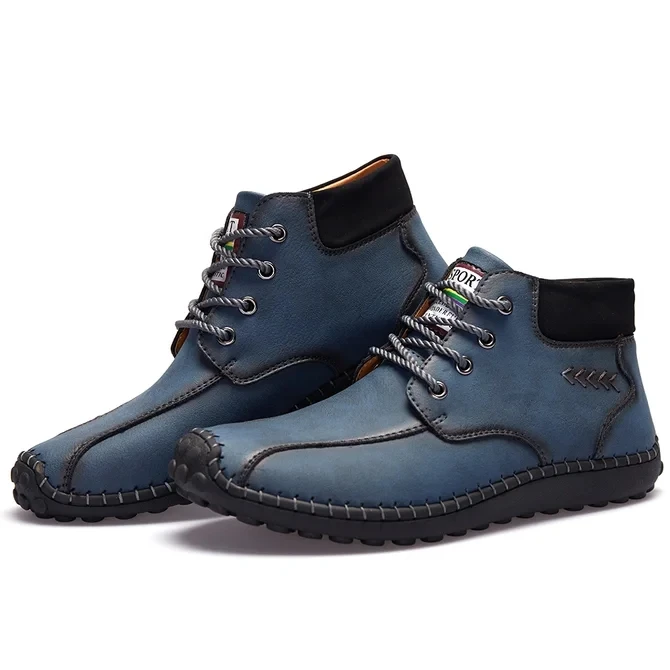 

Nice Pop Autumn Winter Men Boots Handmade Fashion Comfortable Casual Men Ankle Shoes High Top Waterproof Non-Slip Snow Boots