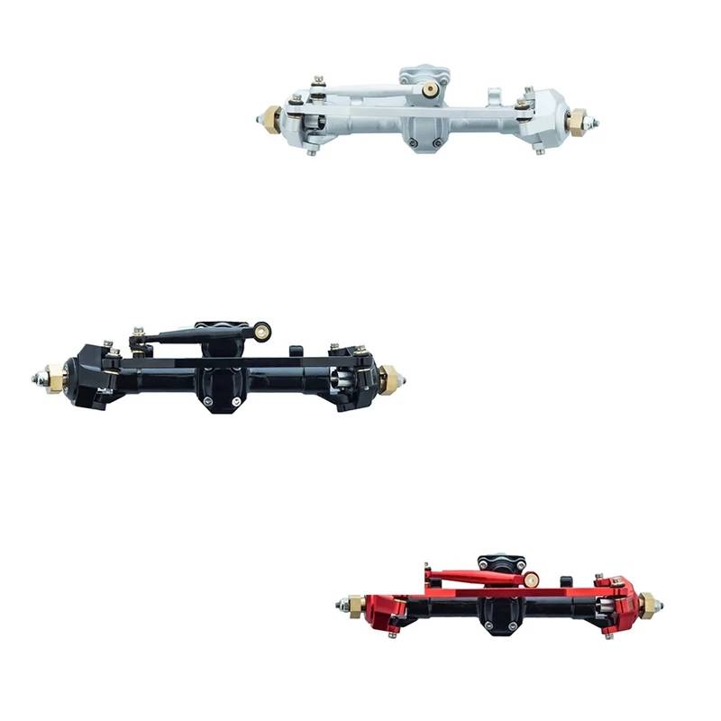 

Металлическая передняя ось, полные оси для Axial SCX24 90081 AXI00001 1/24 RC Гусеничный автомобиль, обновленные детали, аксессуары