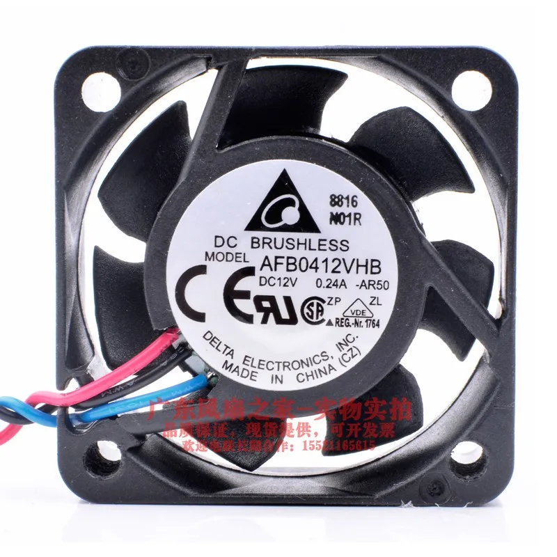 Новый оригинальный AFB0412VHB 4 см 4015 12V 0.24A 3-жильный DES переключения сервера Вентилятор охлаждения