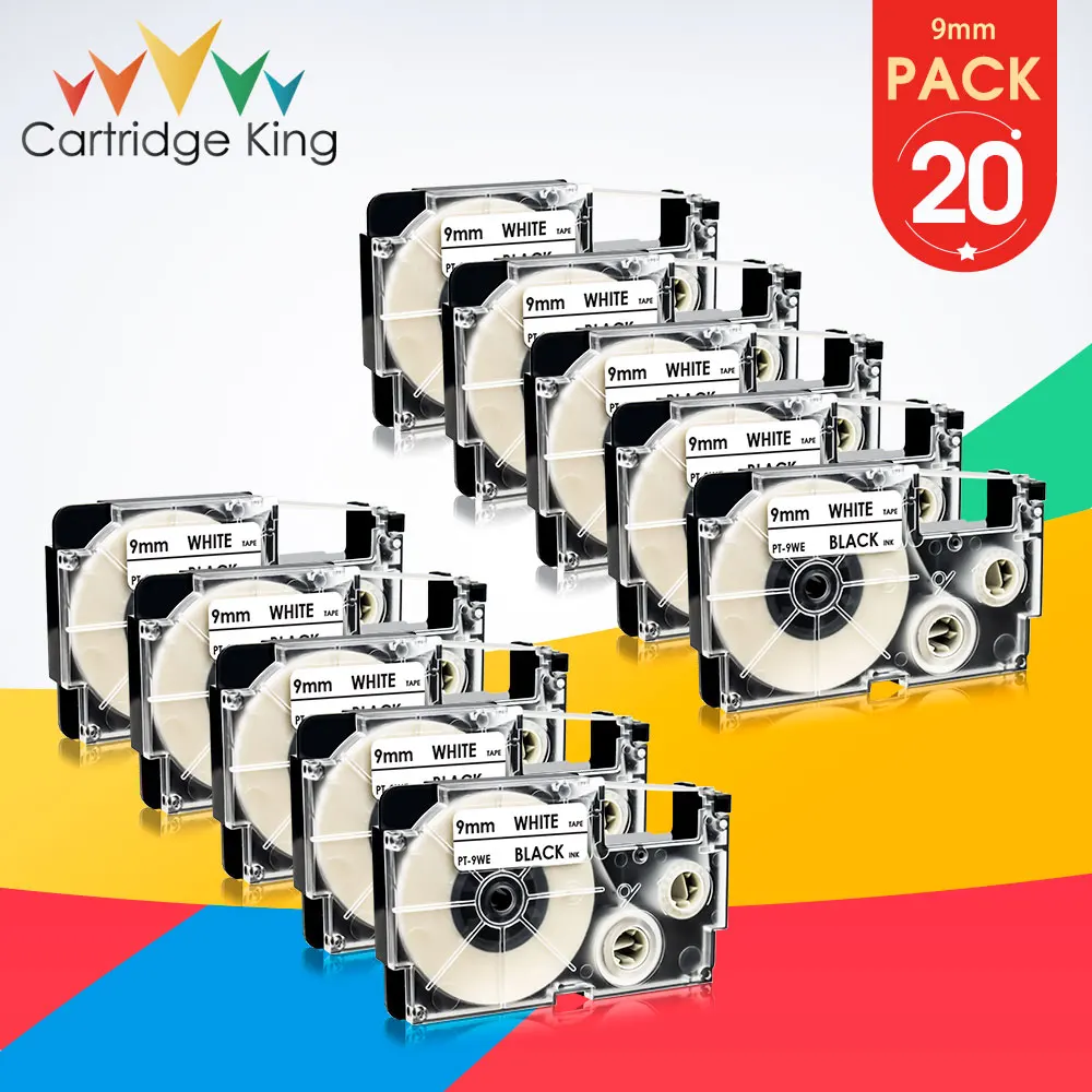 20PK для объектива с оптическими зумом Casio черная и белая XR 9WE 9 мм * 8 м запечатанных