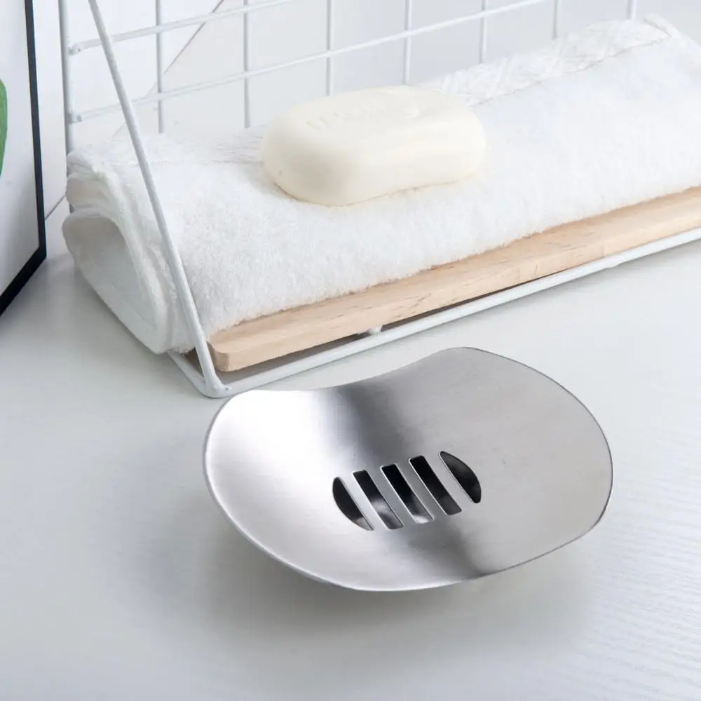 Мыльница из нержавеющей стали большая глубокая тарелка для душа контейнер