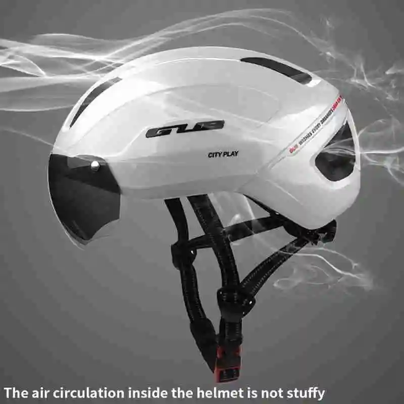 

Sports Protect Helmet Unisex Recreational Riding Bicycle Helmet ,With Goggles Ultralight Integrally-molded Cycling Helmet