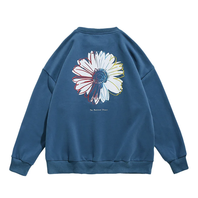 

O-neck Hoodie Men Vintage Floral Pattern Cotton Hip Hop Streetwear Harajuku Sweatshirt 2020 Autumn New Casual Women Man Hoodies