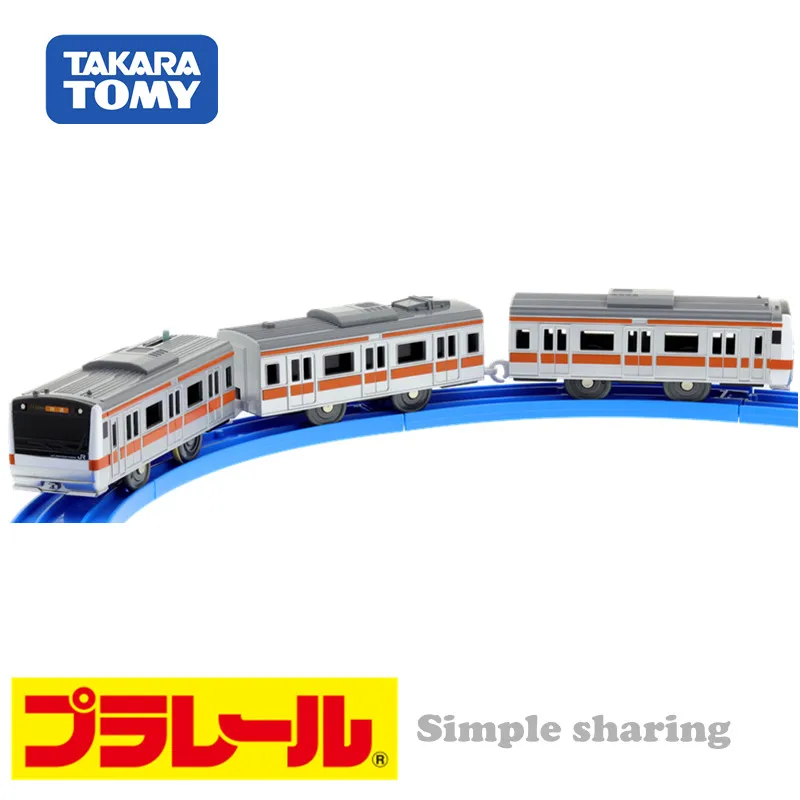 TOMY PLARAIL S 30 E233 центр линия батарея моторизованный 3 Car набор игрушечный поезд| |