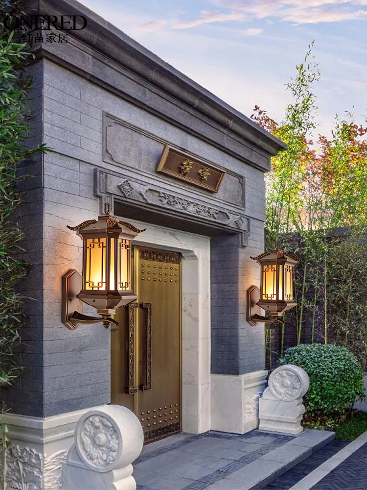 Новейший популярный Ретро наружный Настенный светильник водонепроницаемый