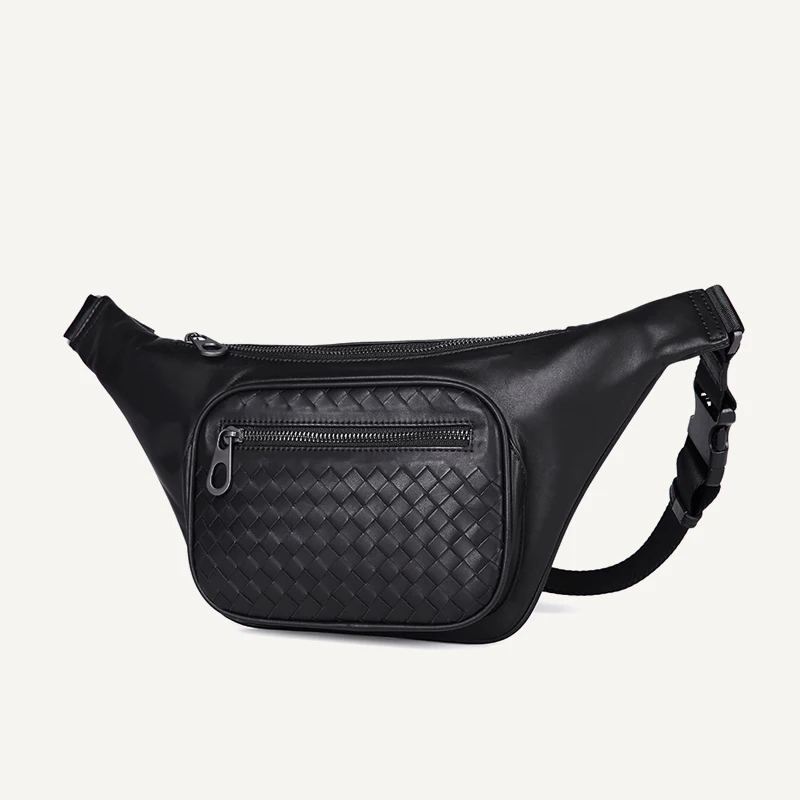 Мужская поясная сумка из натуральной воловьей кожи модная кошелек практичная