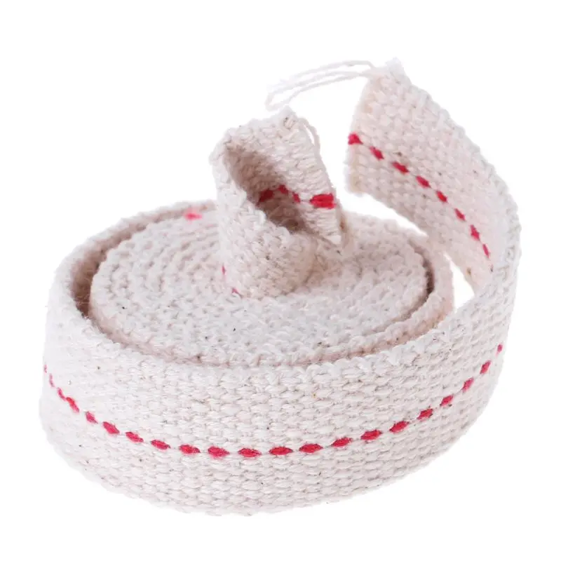 

Premium Oil Lamp Mate Flat Cotton Oil Lantern Kerosene Lamp Wick Red Stitch 0.79in Wide 3.3ft Roll