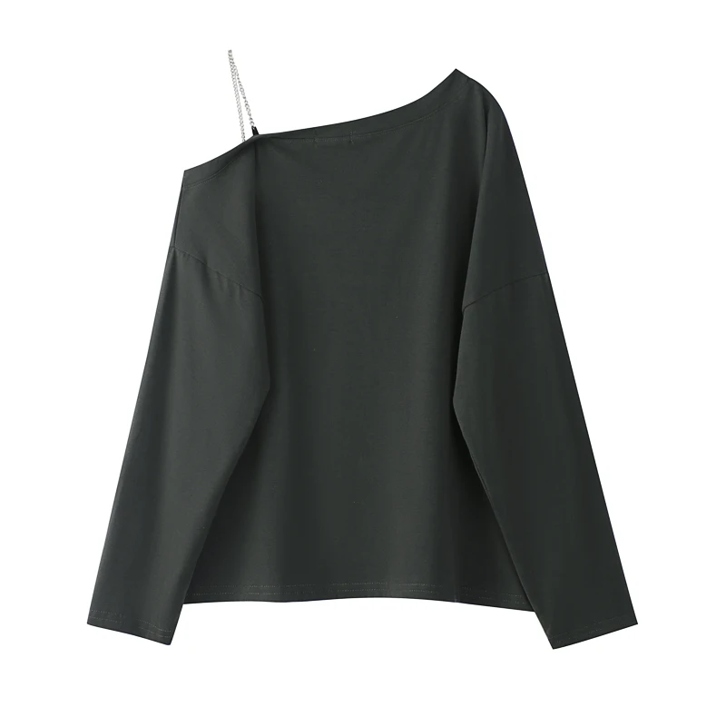 Женская футболка с длинным рукавом круглым вырезом и принтом граффити в