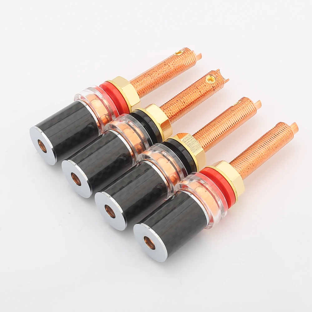 Высококачественная красная медная колонка из углеродного волокна с покрытием