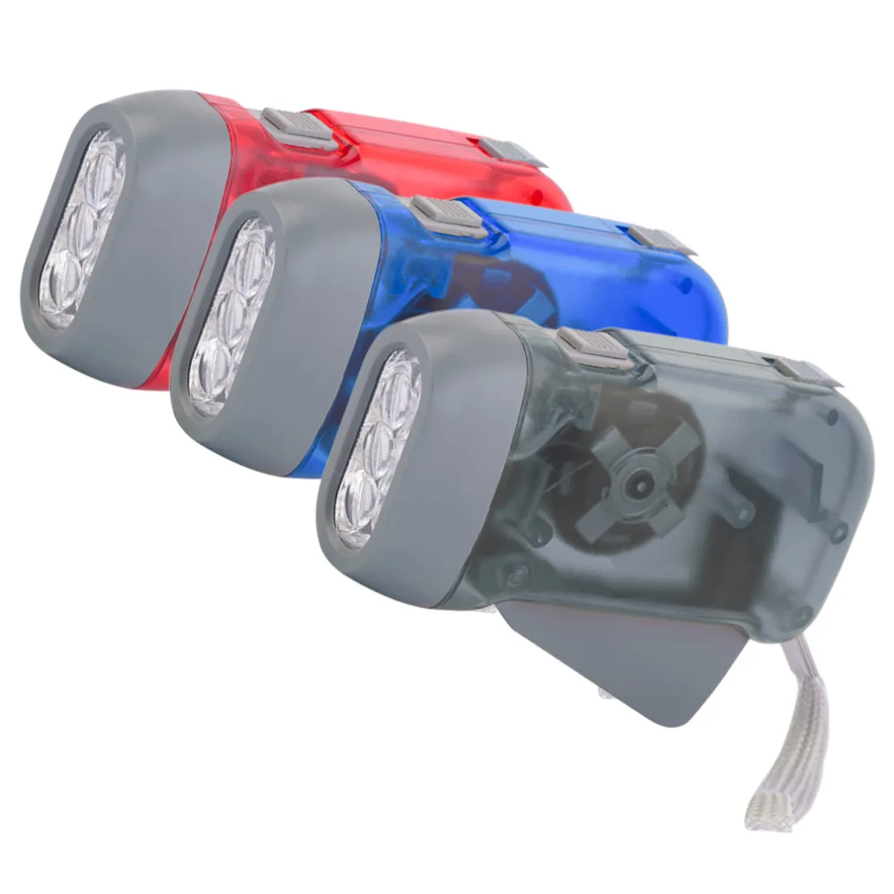 Фонарь с ручным прессом перезаряжаемый фонарь 3 светодиодный для кемпинга | Лампы