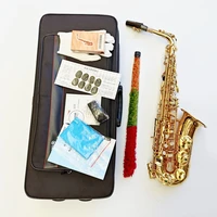 made in japan 380 arrival alto eb tune saxophone brass musical instrument gold lacquer sax with case mouthpiece free shipping