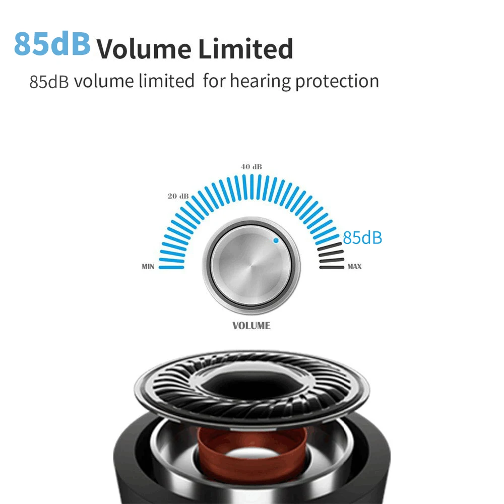 

Cute Earphones Music Headphon Stereo Wired Foldable Children Headphones Hearing Protection Kids Gift Boys Girls Noise Cancelling