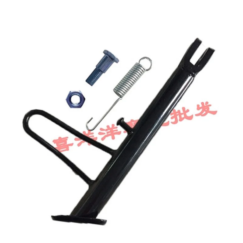 

Motorcycle Kickstand Side lining Stands Kick Foot Bracket Set With Spring Bolt Vintage for Honda WH100 WH 100 100cc