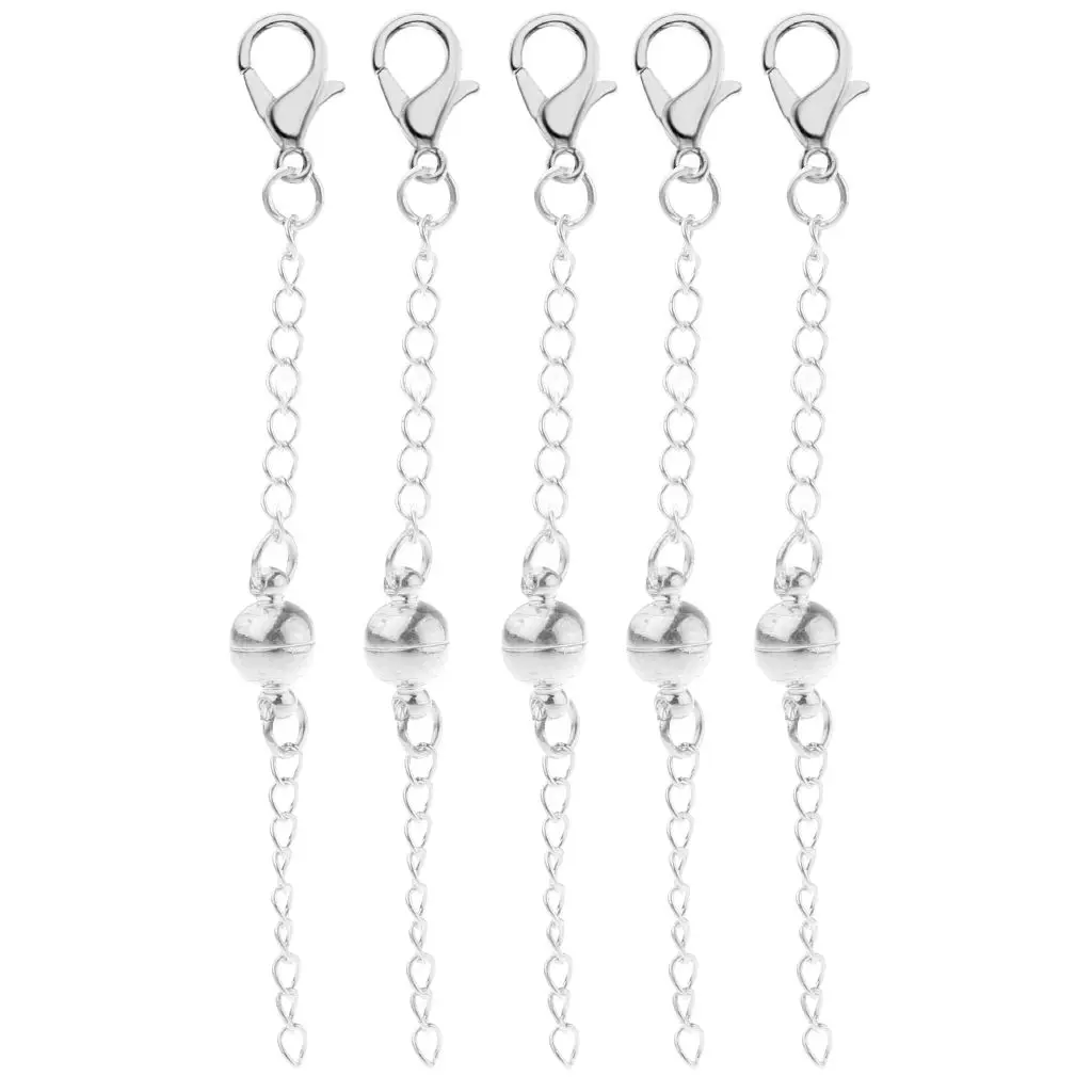 

Колье женское круглое с застежкой-шариком и крючком, 5 шт.