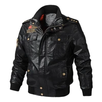 winter leather jacket men fashion motorcycle pu jacket plus size m4xl 5xl 6xl bomber casual leather jacket mens clothing