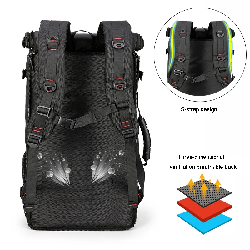 Yufang мужские дорожные сумки большой емкости багажный рюкзак для мужчин холст